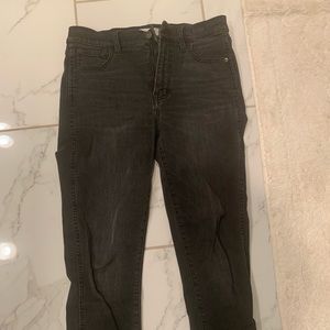 Madewell black 10" high rise size 28